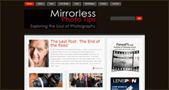 Desktop Screenshot of mirrorlessphototips.com